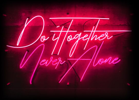 Do it together neon sign